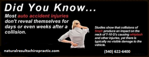 An auto accident can leave you in pain that hospitals will only treat with pills. Chiropractic care in Front Royal, VA, can reduce or eliminate the need for pain meds.